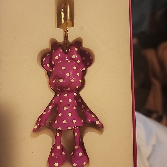 BaubleBar Polka Dot and Solid Mickey Keychain Set - Blue, Green, Yellow, Pink - Picture 2 of 2